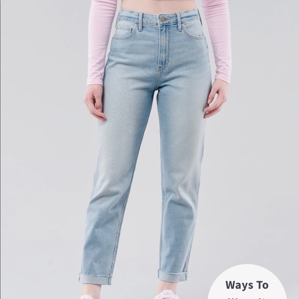 Hollister Light Wash Slim Straight Jeans